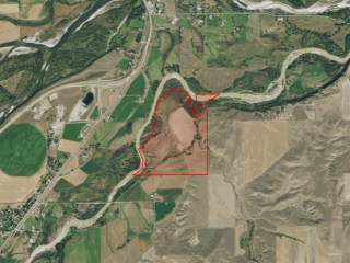 Map of The River Ranch: 271 acres South of Laurel