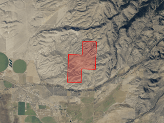 Map of Three Creeks Lane: 638.3 acres North of Sheridan