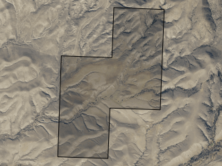 Map of Three Creeks West: 638.3 acres North of Sheridan