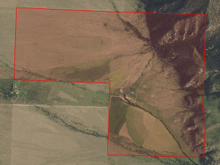 Map of Tolman Canyon Ranch: 1416 acres SW of Cameron