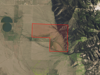 Map of Tolman Canyon Ranch: 1416 acres SW of Cameron