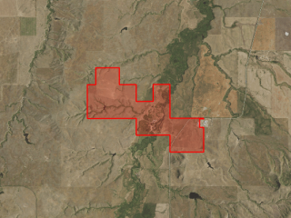 Map of Top Notch Angus “Ramberg” Ranch: 643 acres SE of Havre