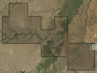Map of Top Notch Angus “Ramberg” Ranch: 643 acres SE of Havre