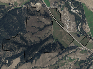 Map of Trapper View Ranch: 689 acres South of Darby