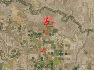 Map of Tumbleweed Ranch: 2131.51 acres South of Shelby