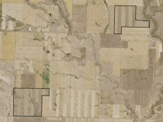 Map of Turner Farms: 1154 acres NE of Shelby