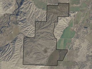 Map of Twin Bridges Ranch: 2190.6 acres SW of Twin Bridges