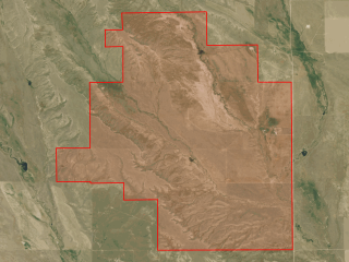 Map of Twin Coulee West: 4912 acres NW of Lavina