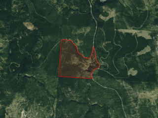 Map of Two Creeks Tract: 252 acres West of Kalispell