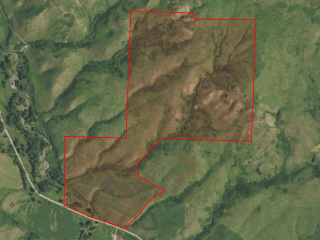 Map of Upper Highwood Creek Road: 230.08 acres SE of Highwood