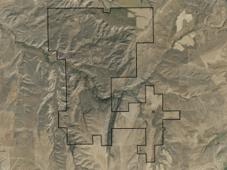Map of Velociraptor Ranch: 4873 acres South of Billings