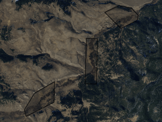 Map of West Madison Parcels: 448 acres West of West Yellowstone