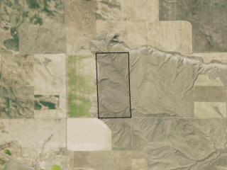 Map of Wheat & Rims Ranch: 299 acres North of Billings