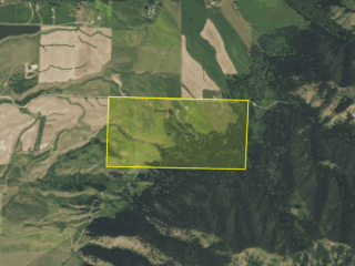 Map of Windcall Ranch: 320 acres North of Bozeman