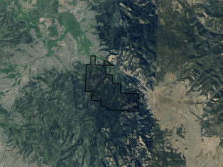 Map of Wineglass Grazing Ranch: 1963 acres SE of Helmville