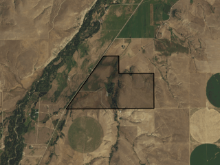 Map of Wishing Well Ranch: 396.41 acres NE of Roberts