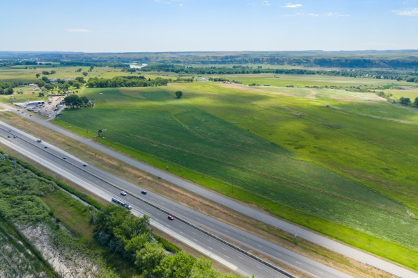 Map of 4634 Christensen Road: 206 acres SE of Billings