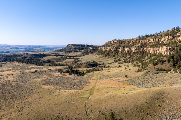 Map of Rimrock Ranch: 1575 acres West of Fromberg