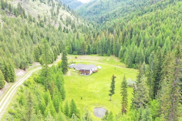 Secluded Montana Property with Off-Grid Home Inside National Forest