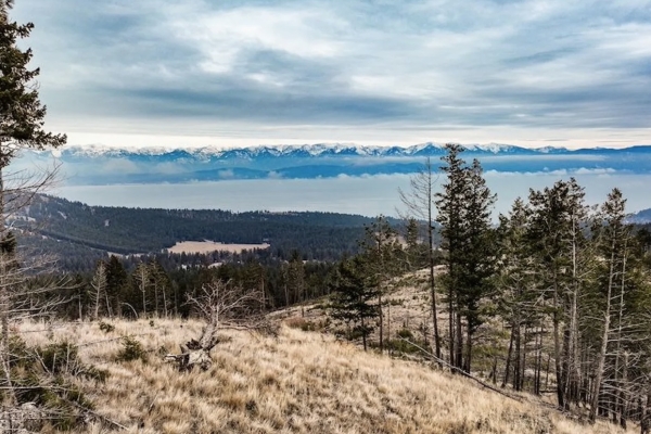 Map of Large Acreage Property Overlooking Flathead Lake: 440 acres West of Lakeside