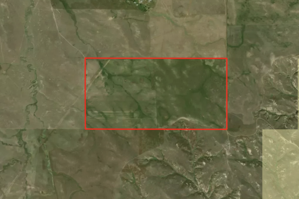 Map of West Powderville Road: 320 acres North of Broadus