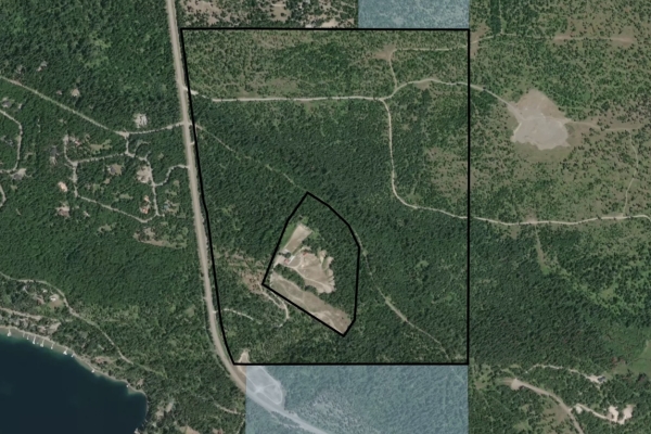 Map of 13698 Mt Highway 83: 230 acres SE of Bigfork
