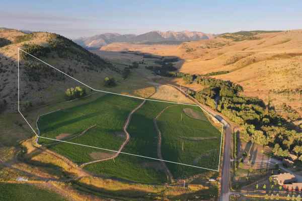 Map of West Boulder 25: 25 acres South of Big Timber