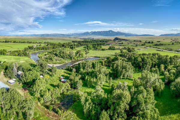 Map of Angler's Retreat on the Shields: 39 acres North of Livingston