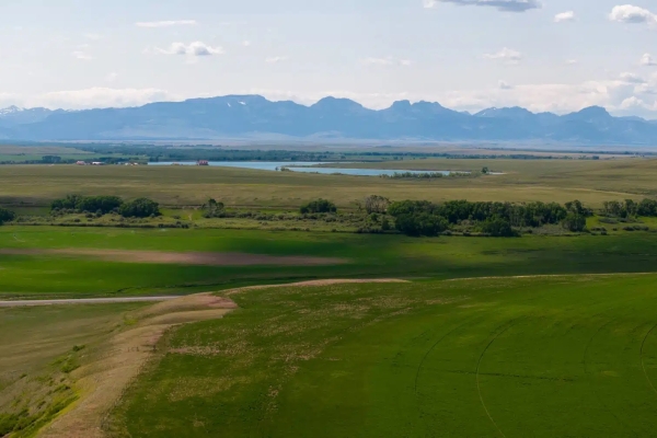 Map of Baker Spring Creek Ranch: 2541 acres NW of Choteau