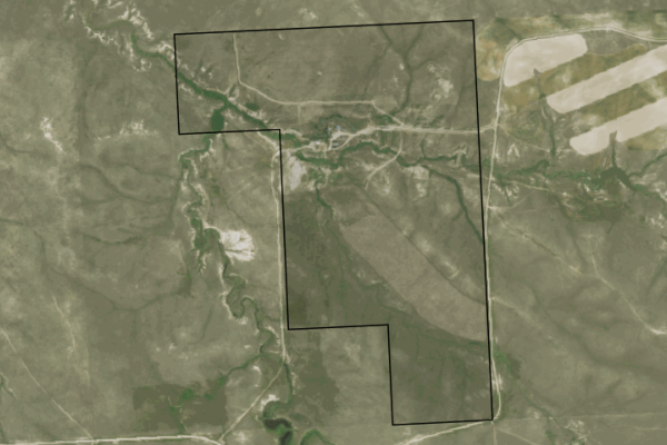 Map of 384 Road 102: 320 acres NW of Miles City
