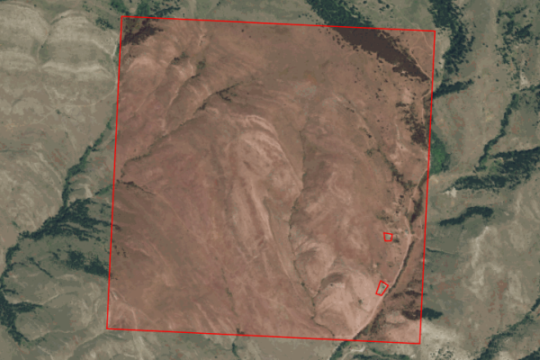 Map of Edwards Gulch Ranch: 638 acres NE of Drummond