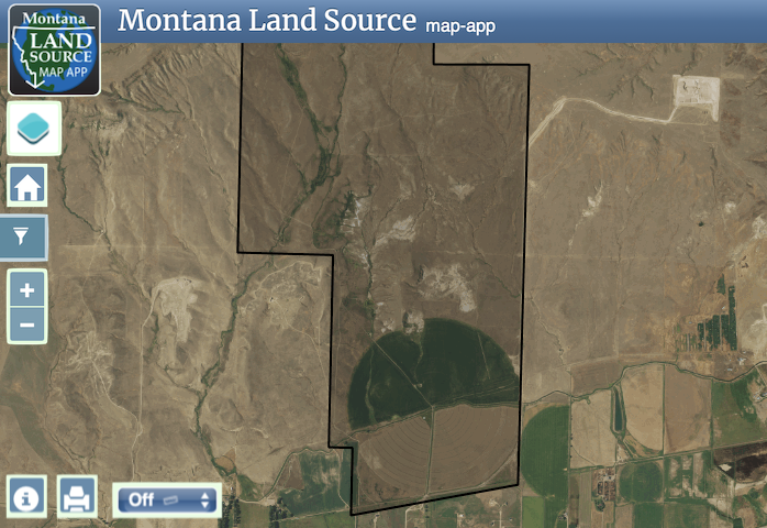 2000 Acres in Sun River map image