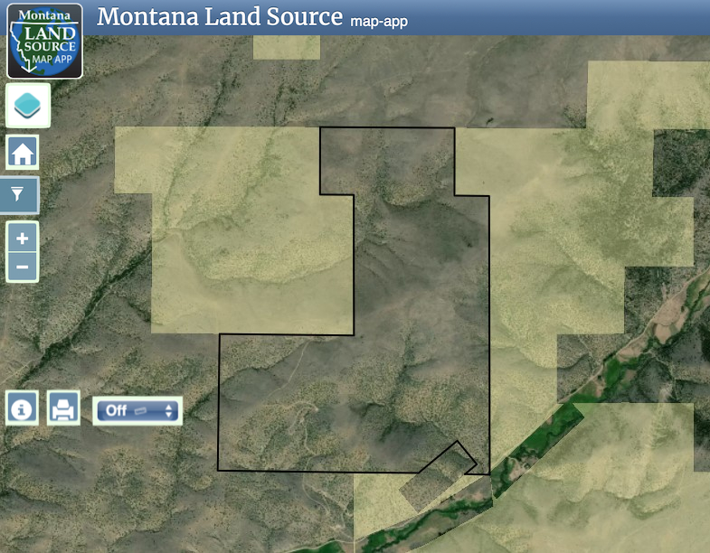 567 Acres Granite Creek Road/Water Gulch map image