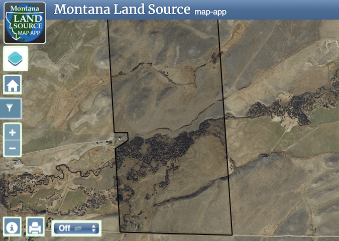 855 Flathead Creek Road map image