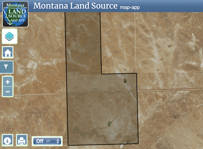 937 Acres West of Melstone map image