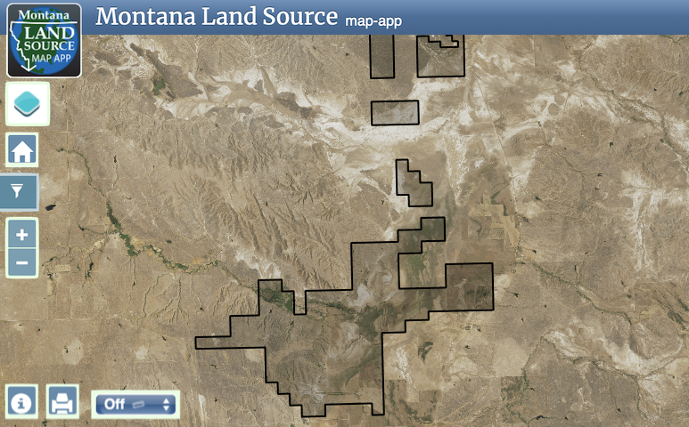American Prairie Foundation purchase map image