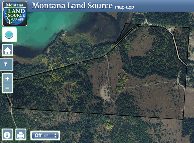 Ashley Lake road map image