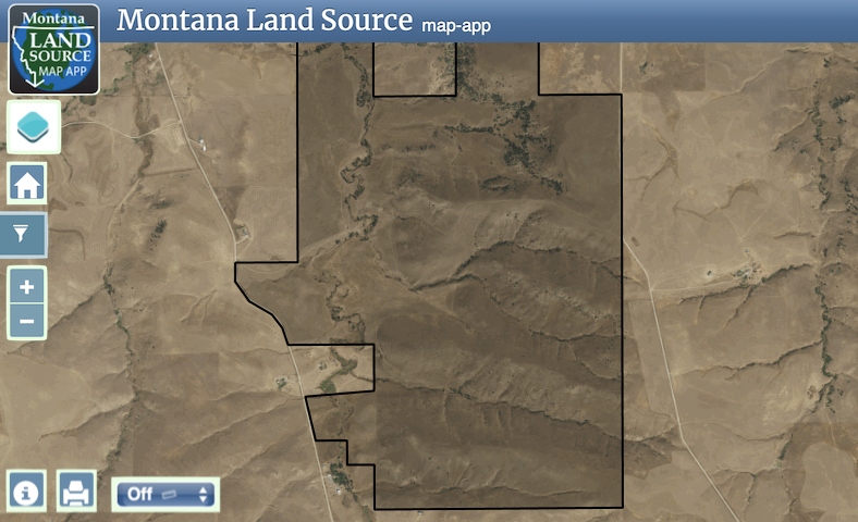 Beartooth Ranch portion map image