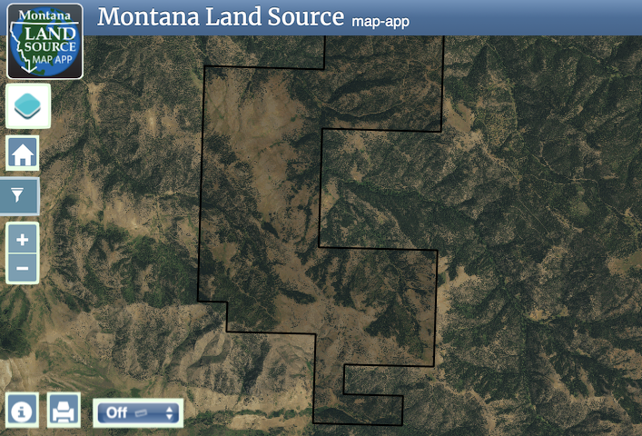 Beartooth WMA map image