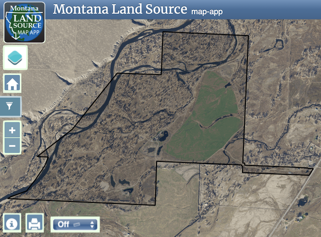 Best of Montana Fishing Ranch map image