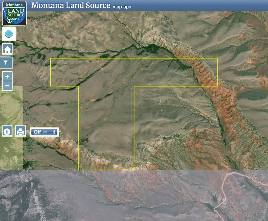 Bighorn Canyon Road map image