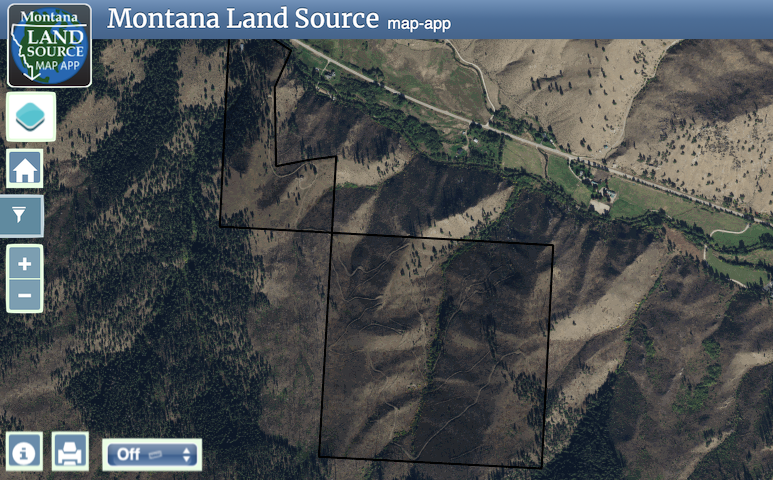 Bitterroot Valley Privacy map image