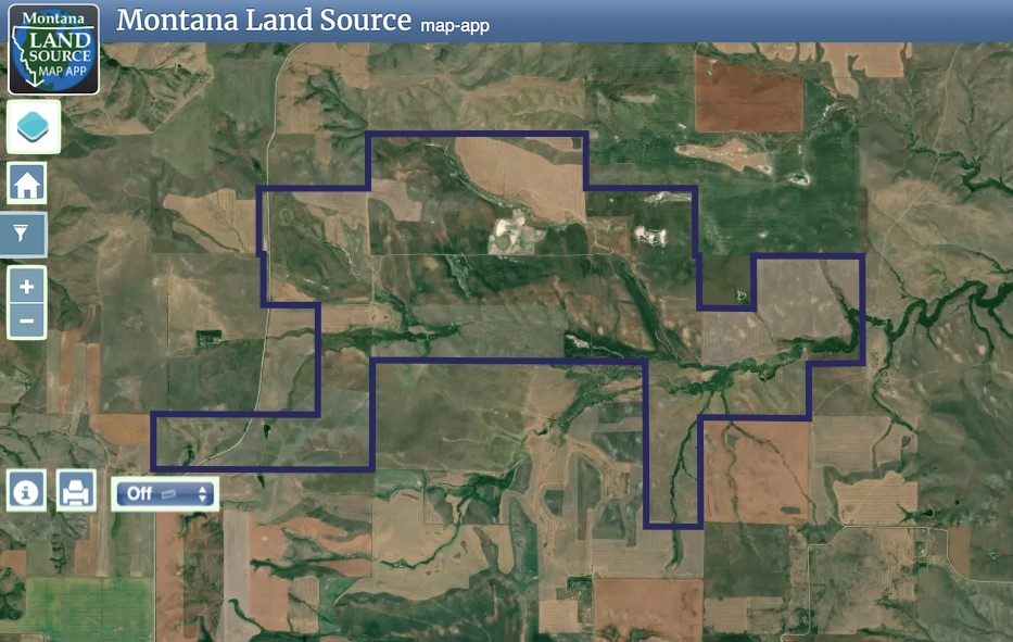 Blood Coulee Ranch map image