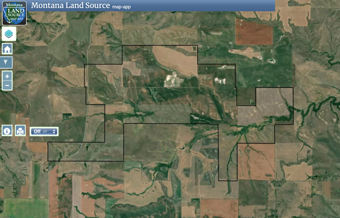 Blood Coulee Ranch map image
