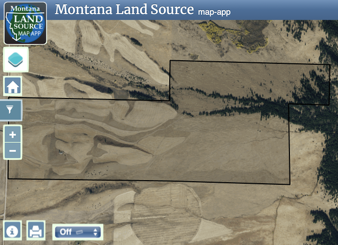 Bridger Passage Ranch  map image