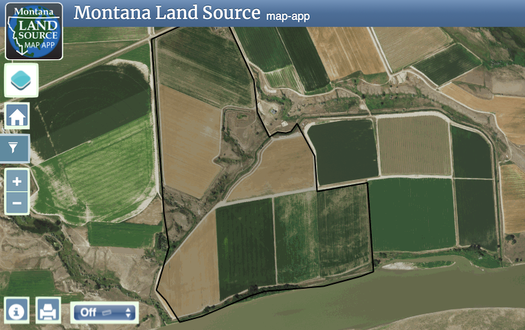 Dawson County Irrigated-229 map image