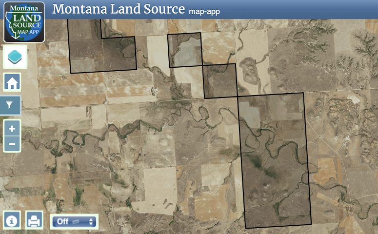 Dawson County Land & Hay Auction map image