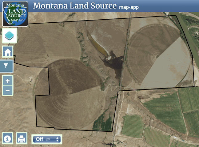 Deer Creek Irrigated Farm map image