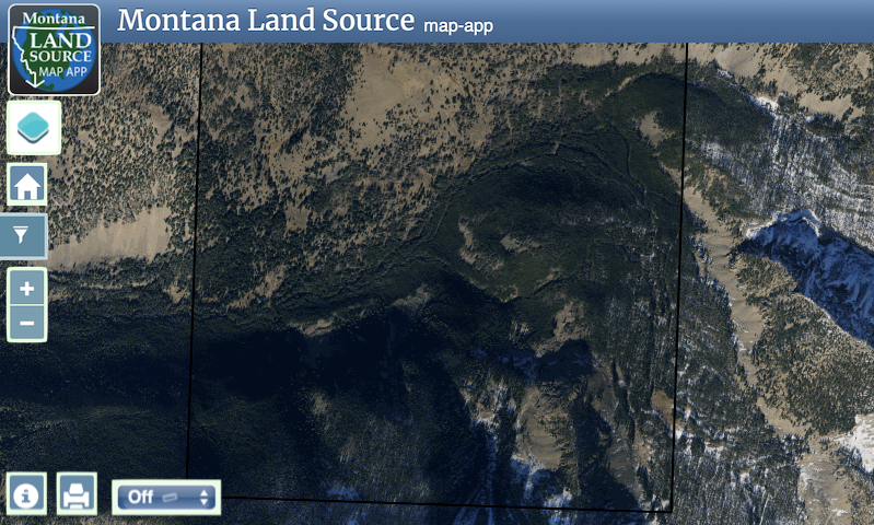 Dry Boulder Lake Road map image