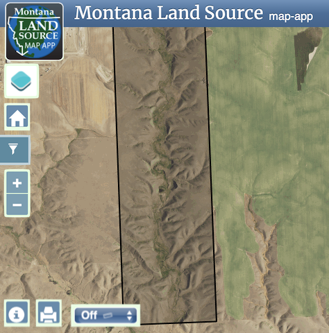 Dry Creek Ranch Auction - Tract 2 map image